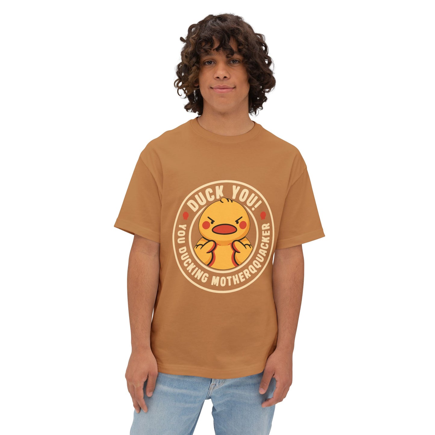 Oversized boxy Tee – Snazzy Duck Edition