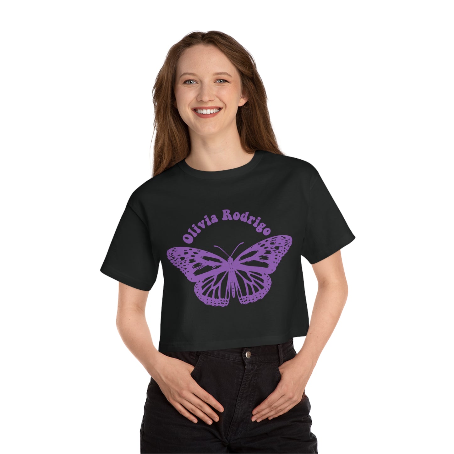 Olivia Rodrigo Women's Cropped t-shirt - With Butterfly