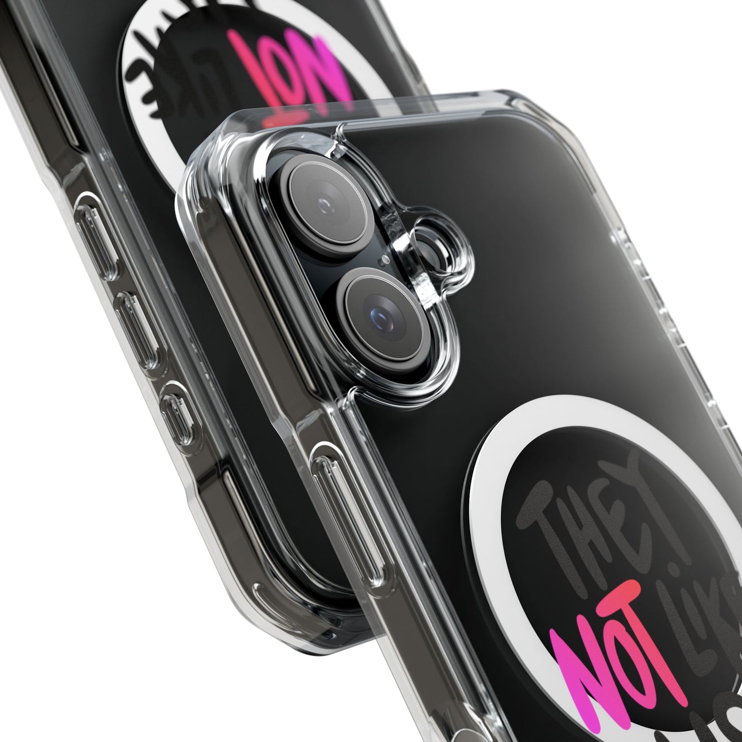 Bold “NOT” Statement Magnetic Clear Impact case
