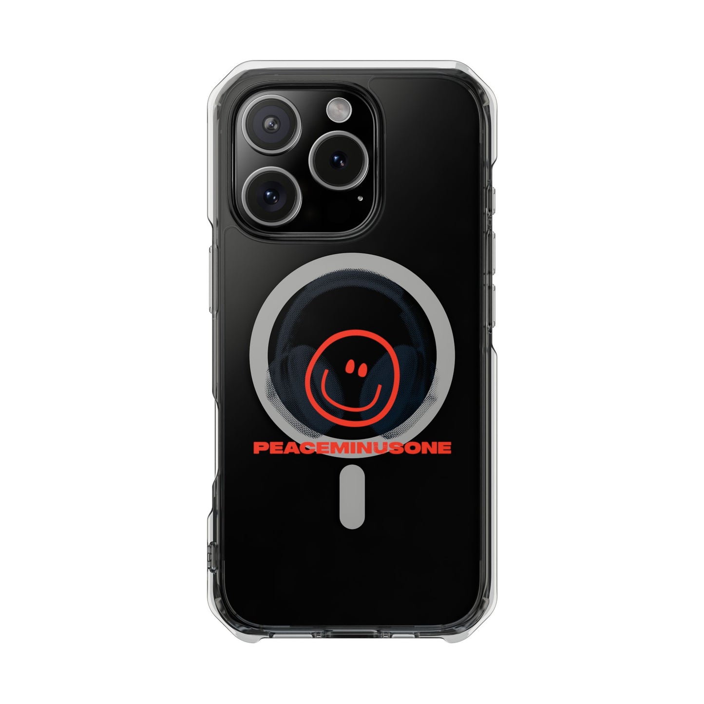 Smiley Beats Graphic Magnetic Clear Impact Case