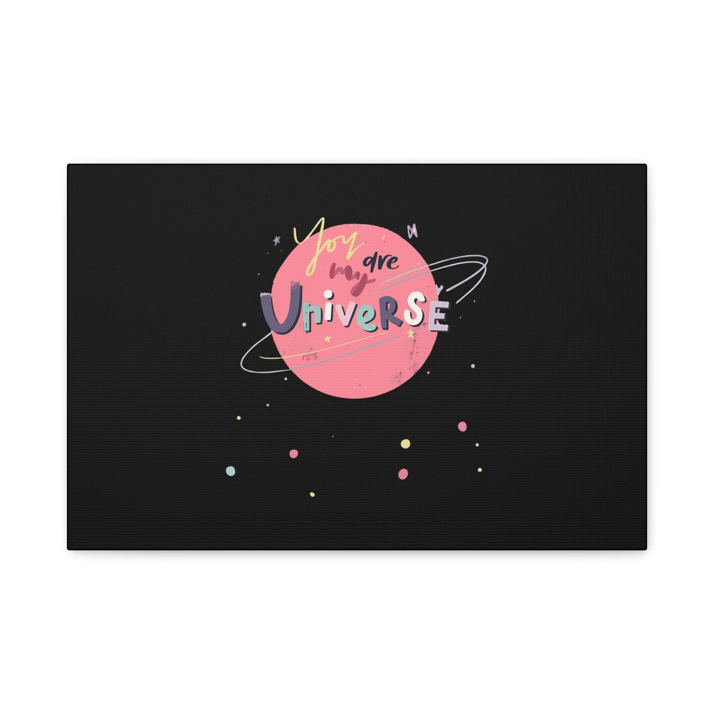 Pastel Planet & Universe Canvas