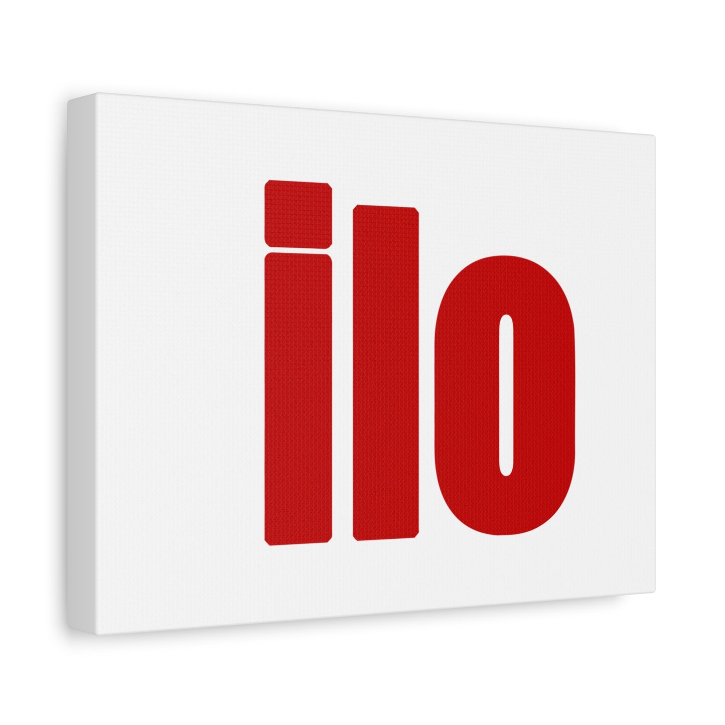ILO Bold Red Block Matte Canvas