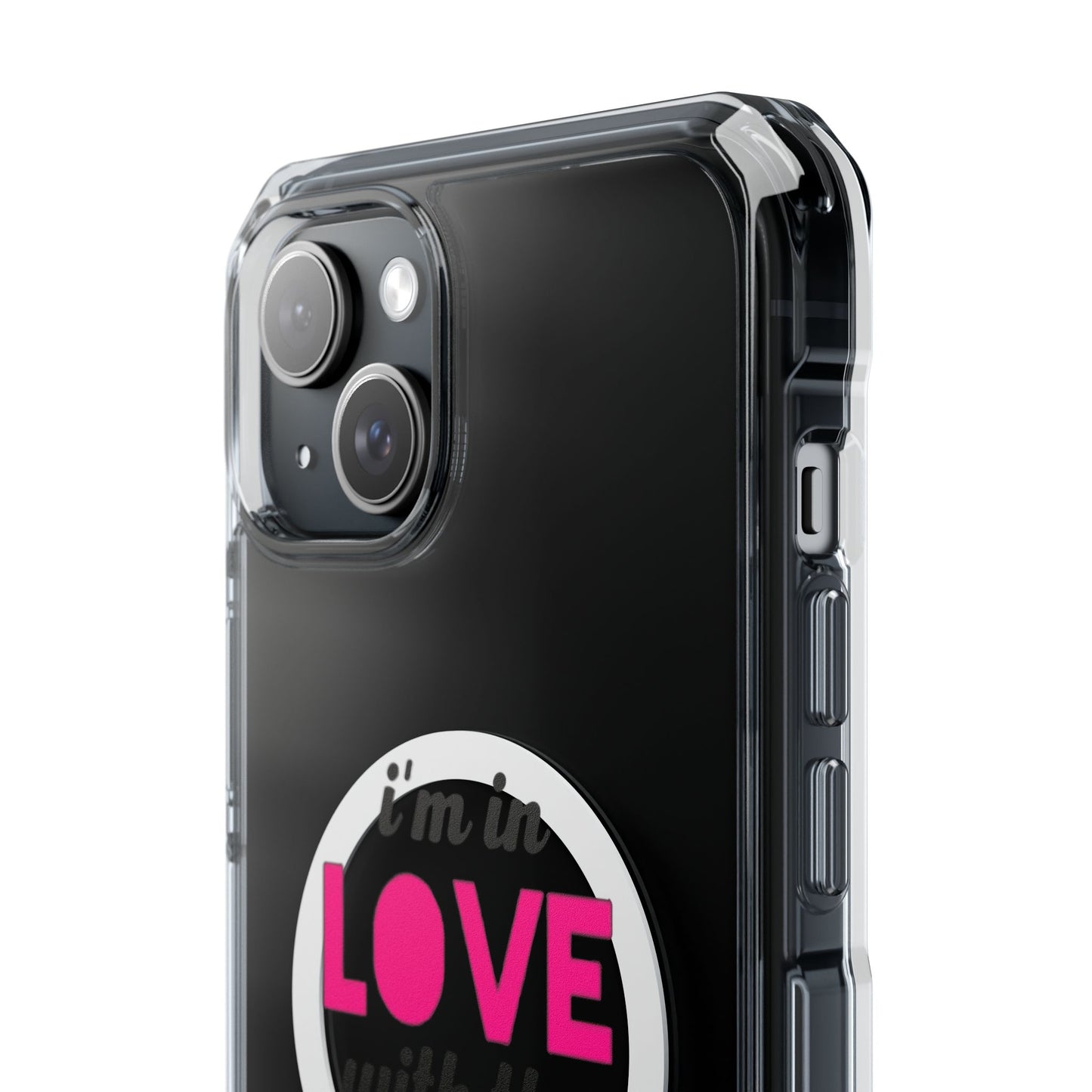 Orange Divide Symbol Magnetic Clear Impact Case
