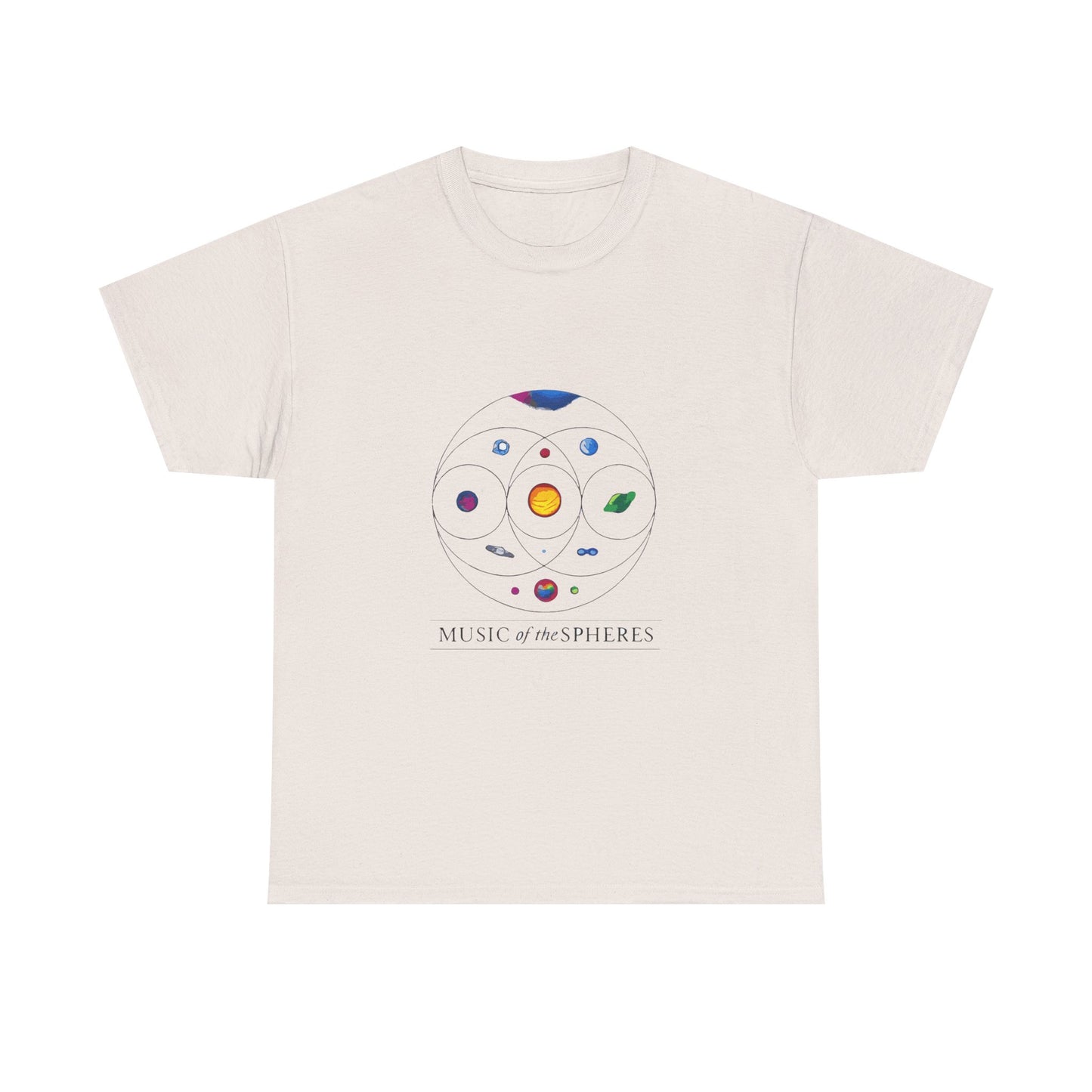 Colorful Planetary Orbit Diagram Unisex Cotton Tee