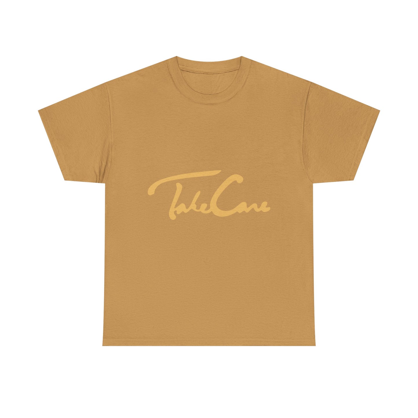 Take Care Gold Script Heavy Cotton Tee
