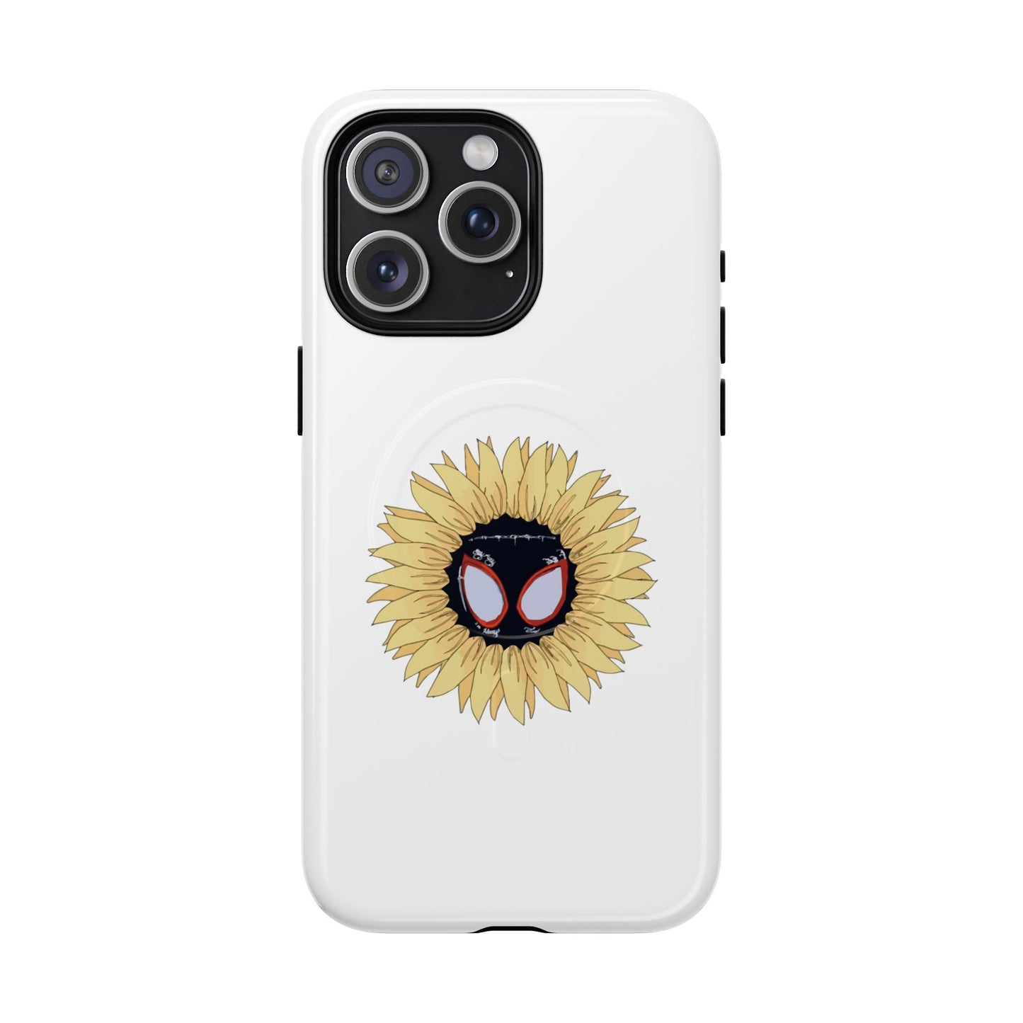 Sunflower Mask Illustration Tough Magnetic Case