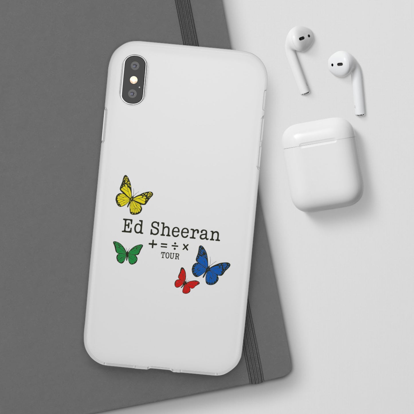 Flexi Case – Ed Sheeran butterfly edition (iPhone X–16 Pro Max)