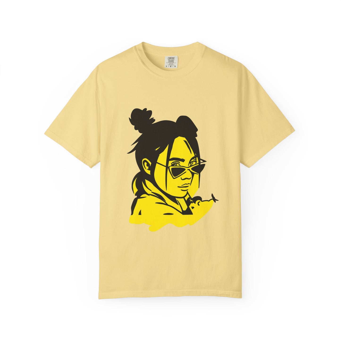 Neon Mood Portrait Unisex Dyed T-shirt