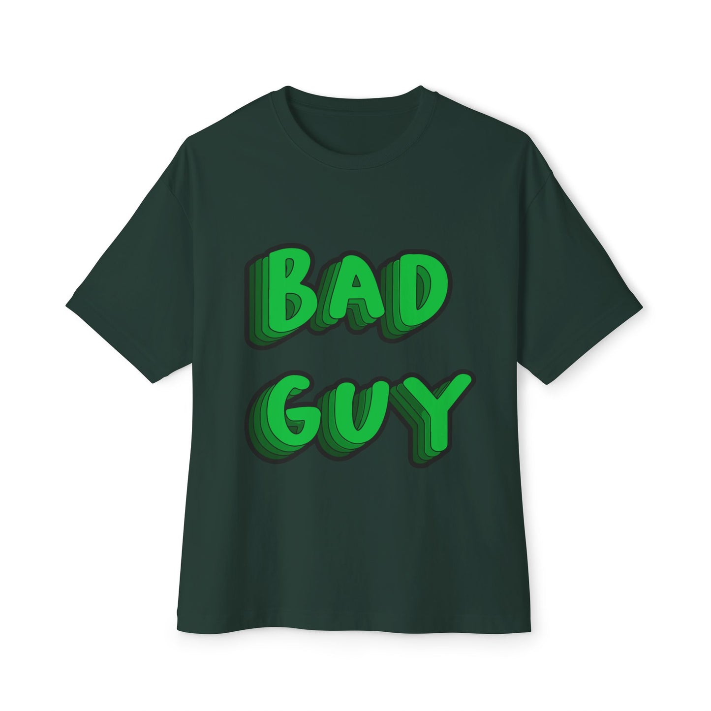 Bold 3D Bad Mood Unisex Oversized Tee