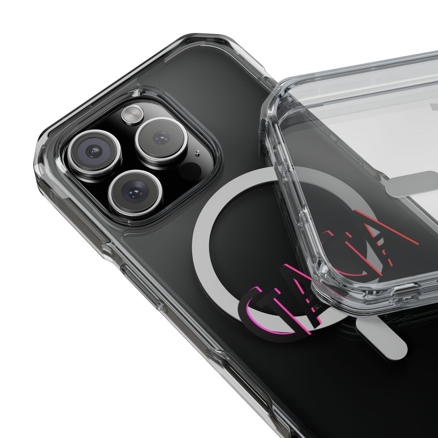 Electric Neon Magnetic clear case
