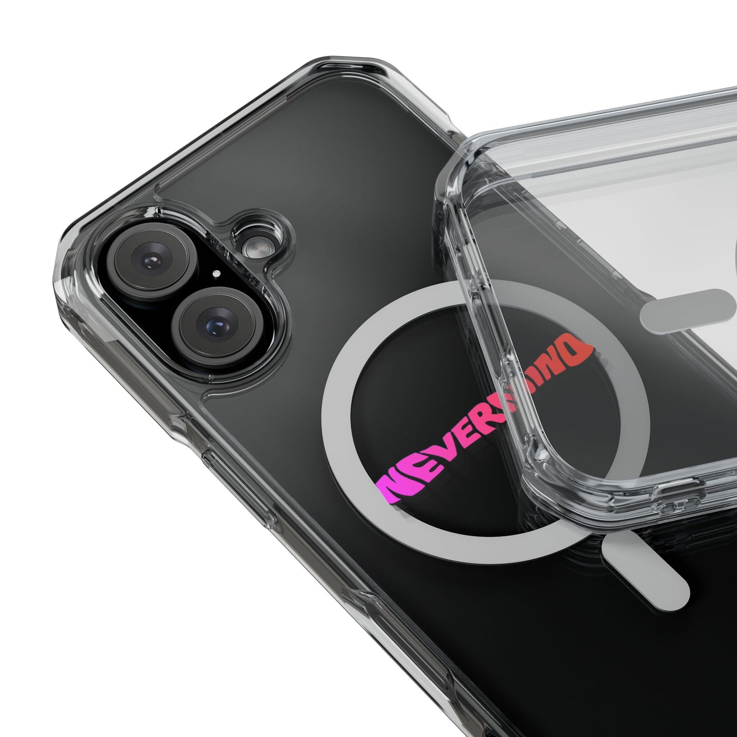 Wavy Groovy Typography Magnetic Clear Impact case