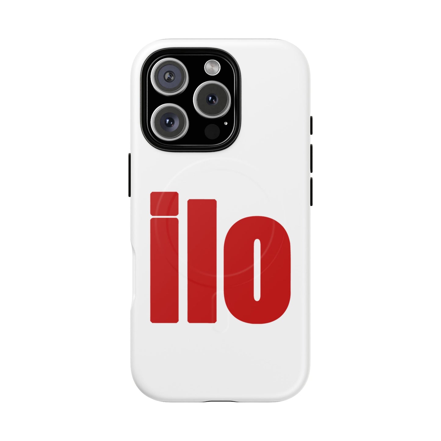 ILO Bold Red Block Tough Magnetic Case