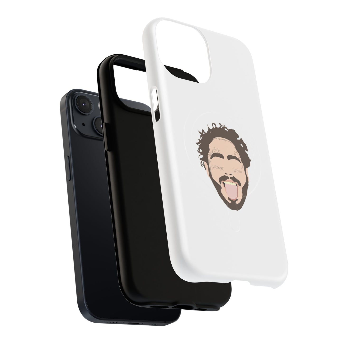 Minimalist Tongue Out Cartoon Face Tough Magnetic Case