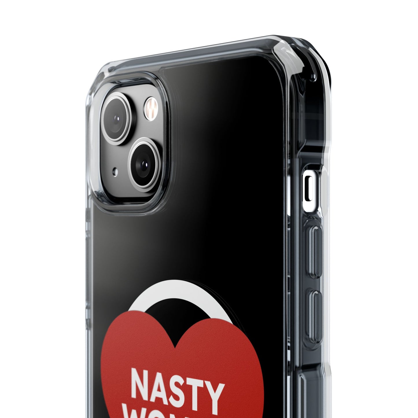 Nasty Women Heart Magnetic Clear Impact cases