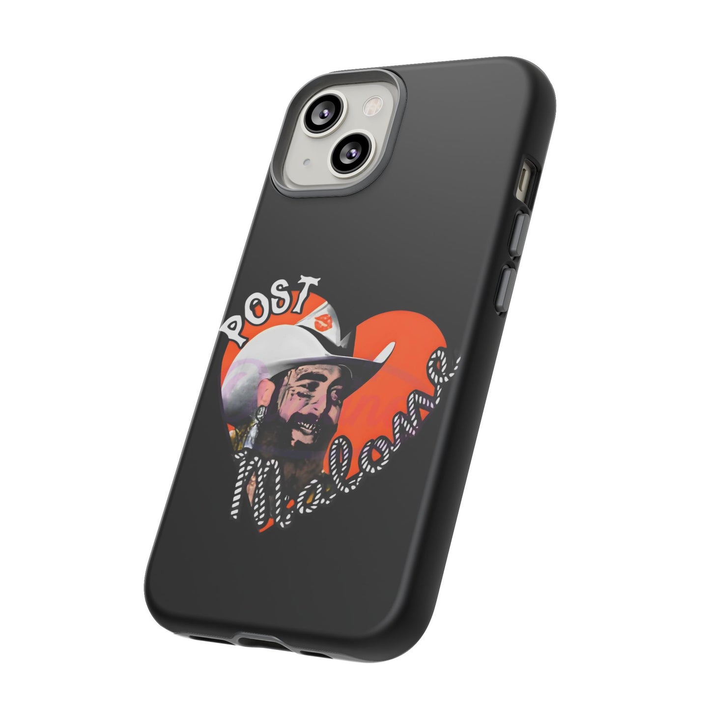 Tough iPhone Case (12–16 Pro Max) – Post Malone Heart Design