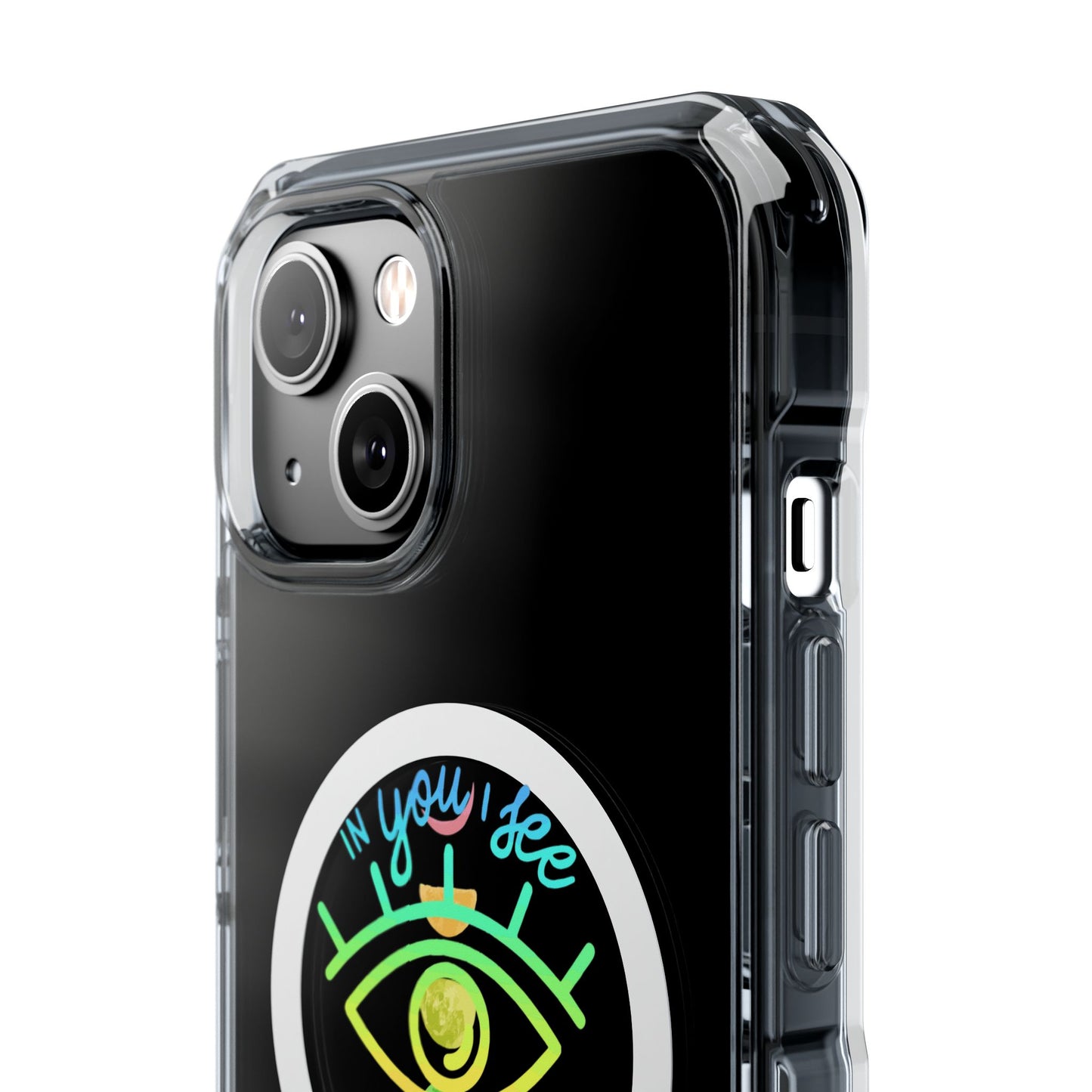 Rainbow Lunar Phases Magnetic Clear Impact case