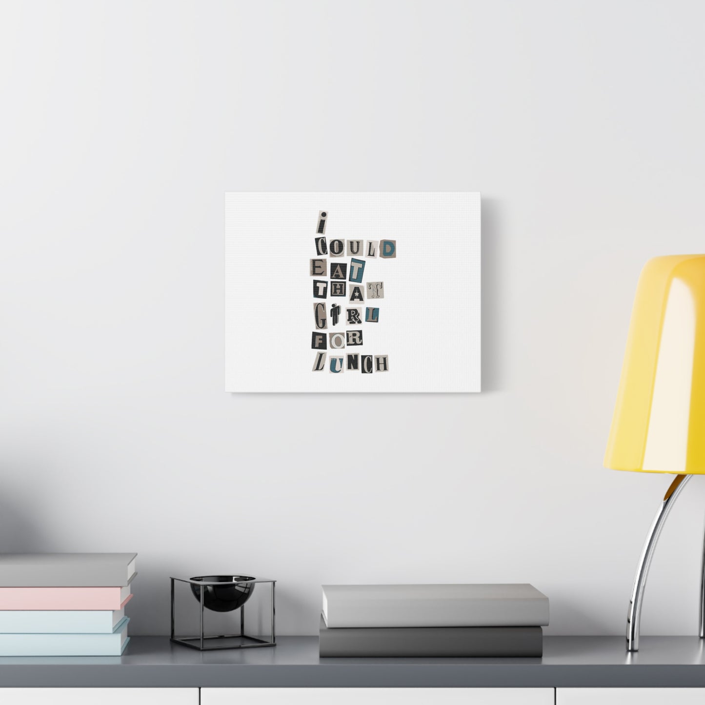 Mixed Message Collage Matte Canvas