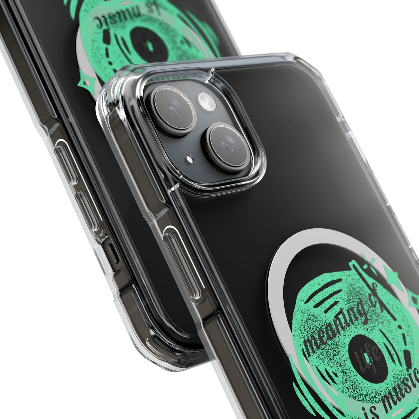 Vinyl Dreams Speak Magnetic clear Impact Case