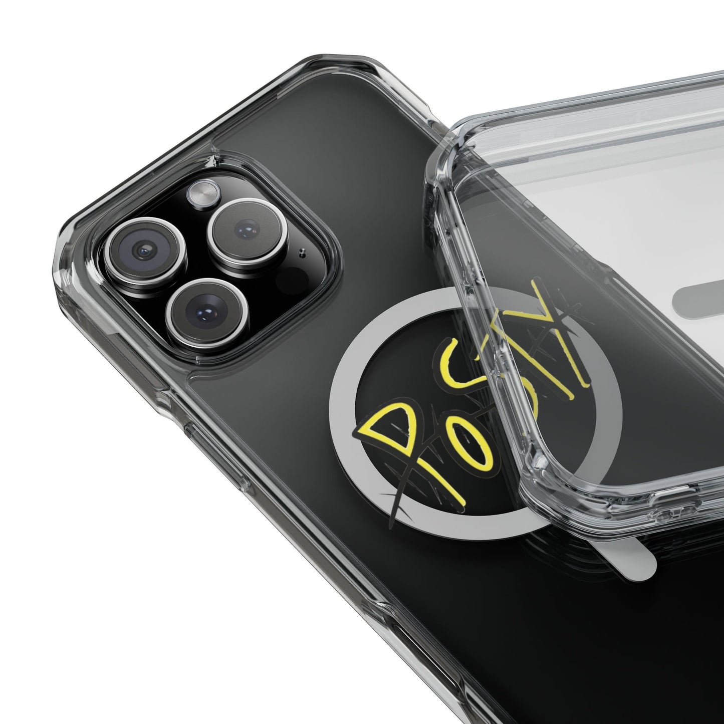 Abstract Black Barbed Wire Magnetic Impact Case
