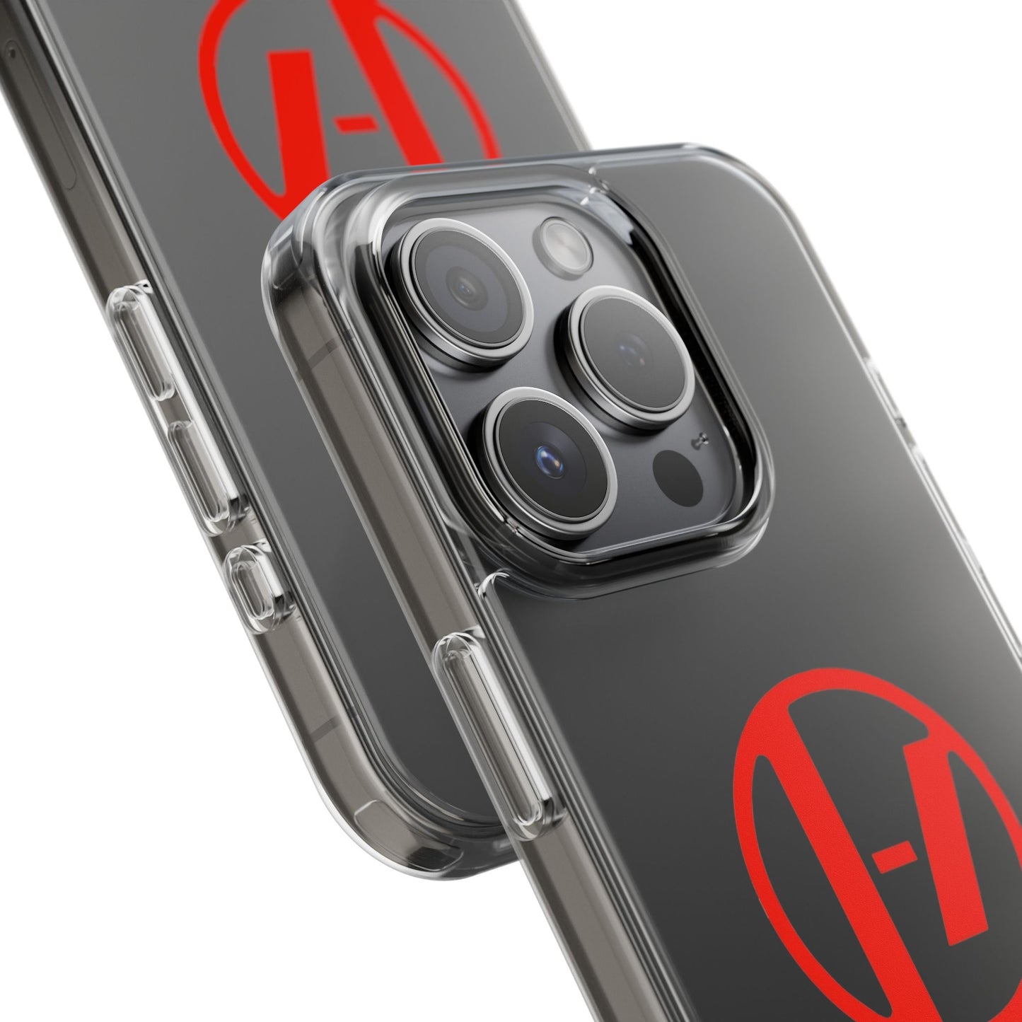 Crimson Orbit Clear Case