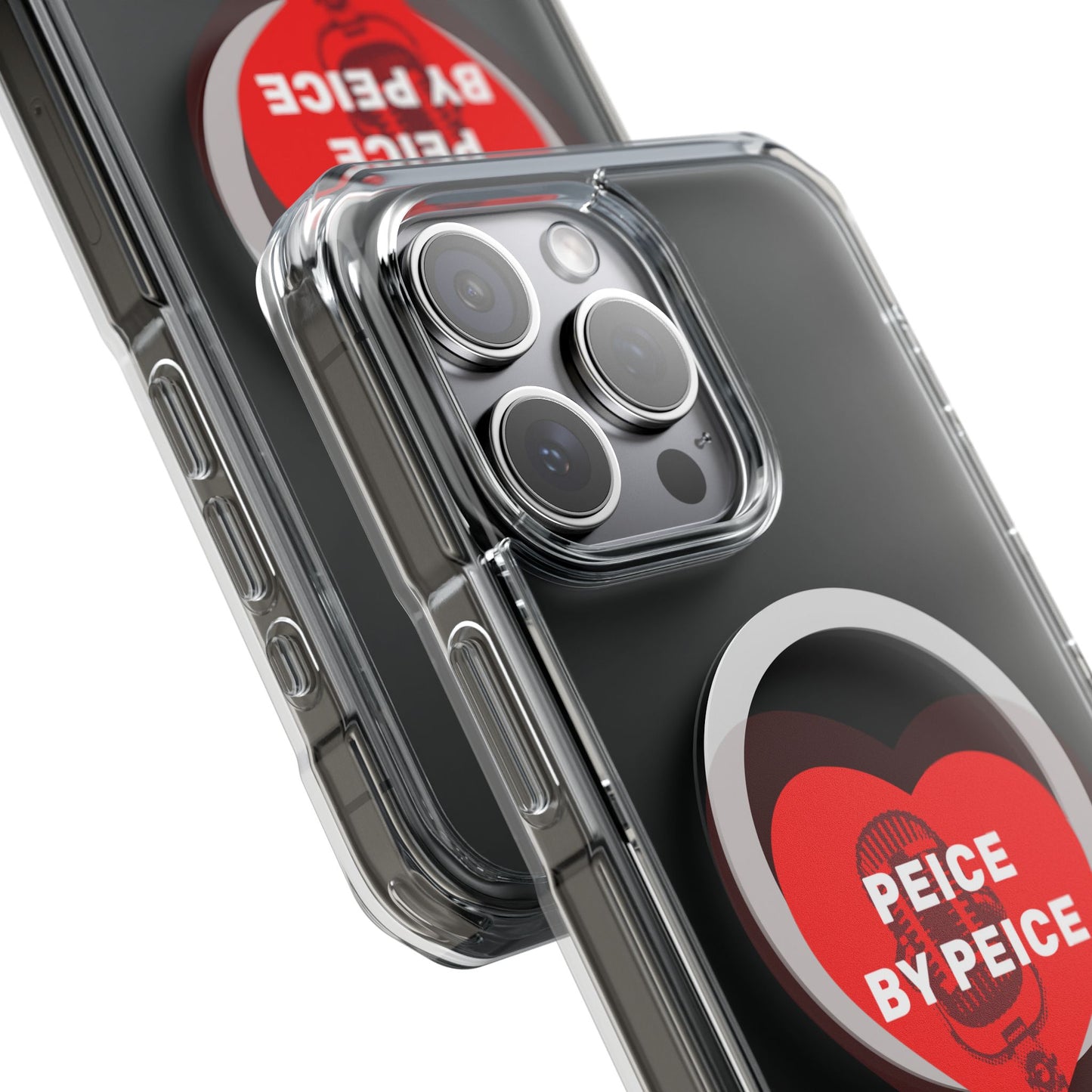 Piece by Piece Mic Drop Magnetic clear Impact Case