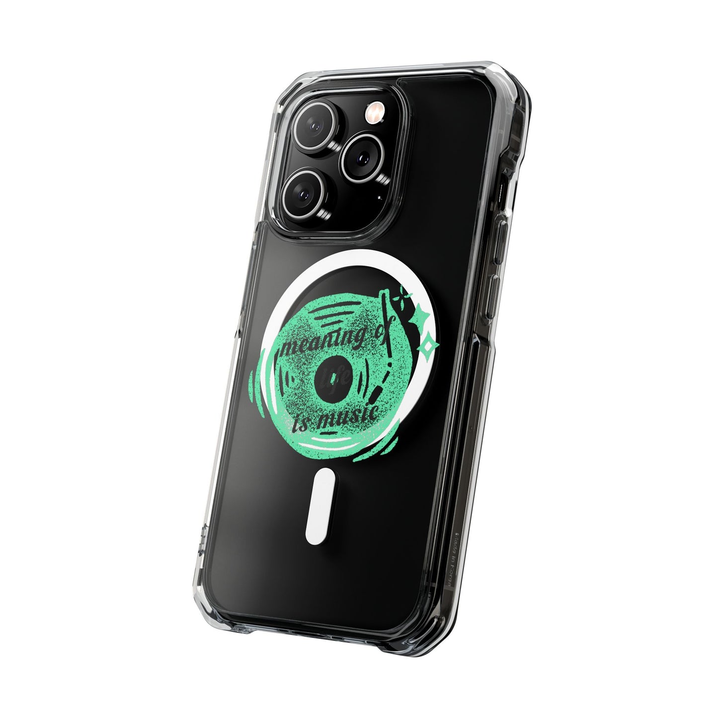 Vinyl Dreams Speak Magnetic clear Impact Case