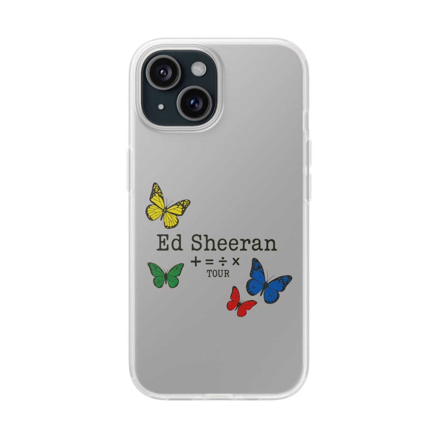Flexi Case – Ed Sheeran butterfly edition (iPhone X–16 Pro Max)