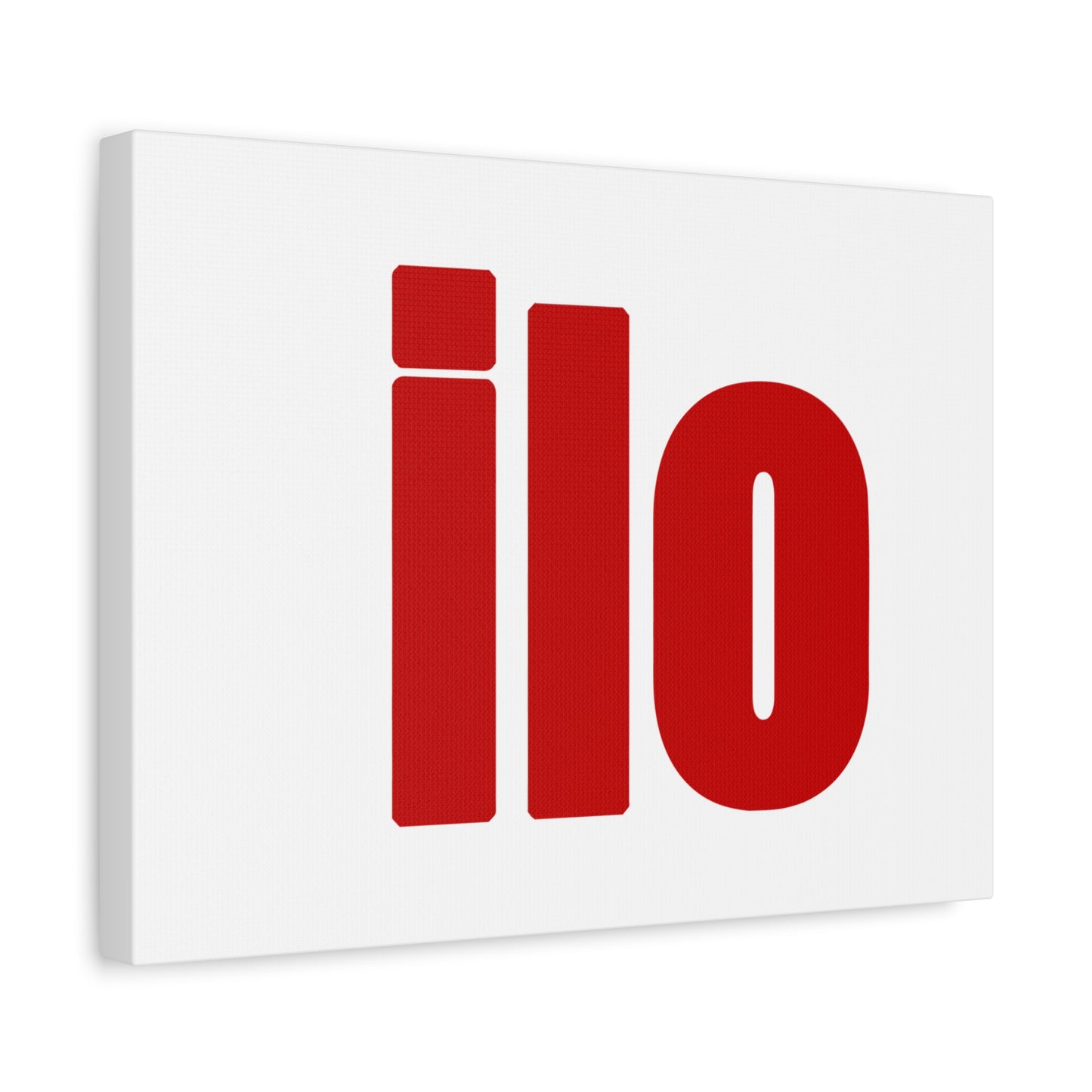 ILO Bold Red Block Matte Canvas