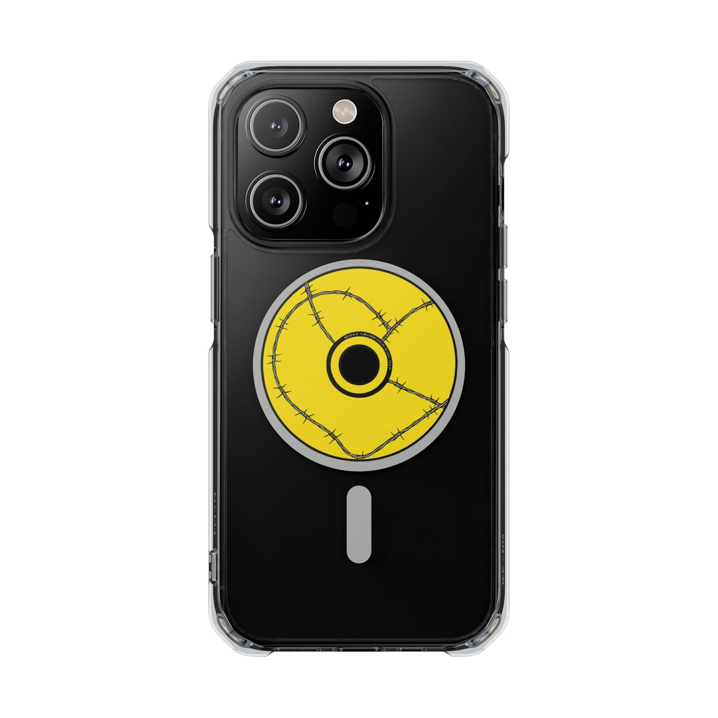 Minimalist Black Disc Outline Magnetic Impact Case