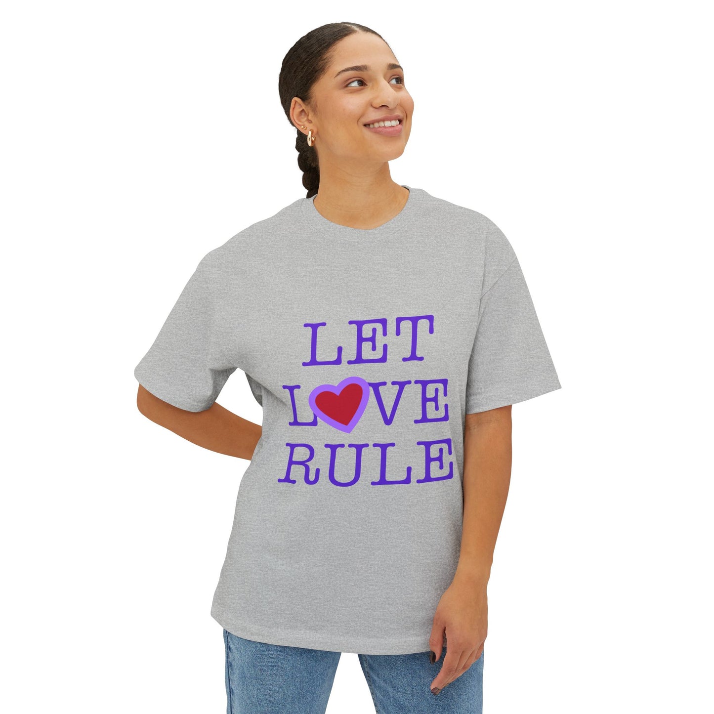 Let Love Rule (Remix) Unisex Oversized Boxy tee