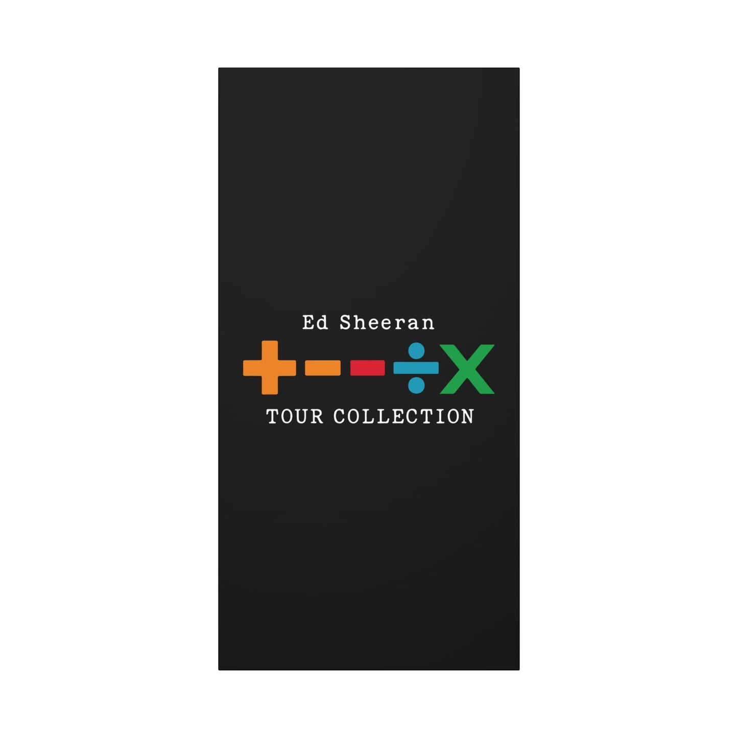 Matte Stretched Canvas, 1.25" Depth – Ed Sheeran Black Edition