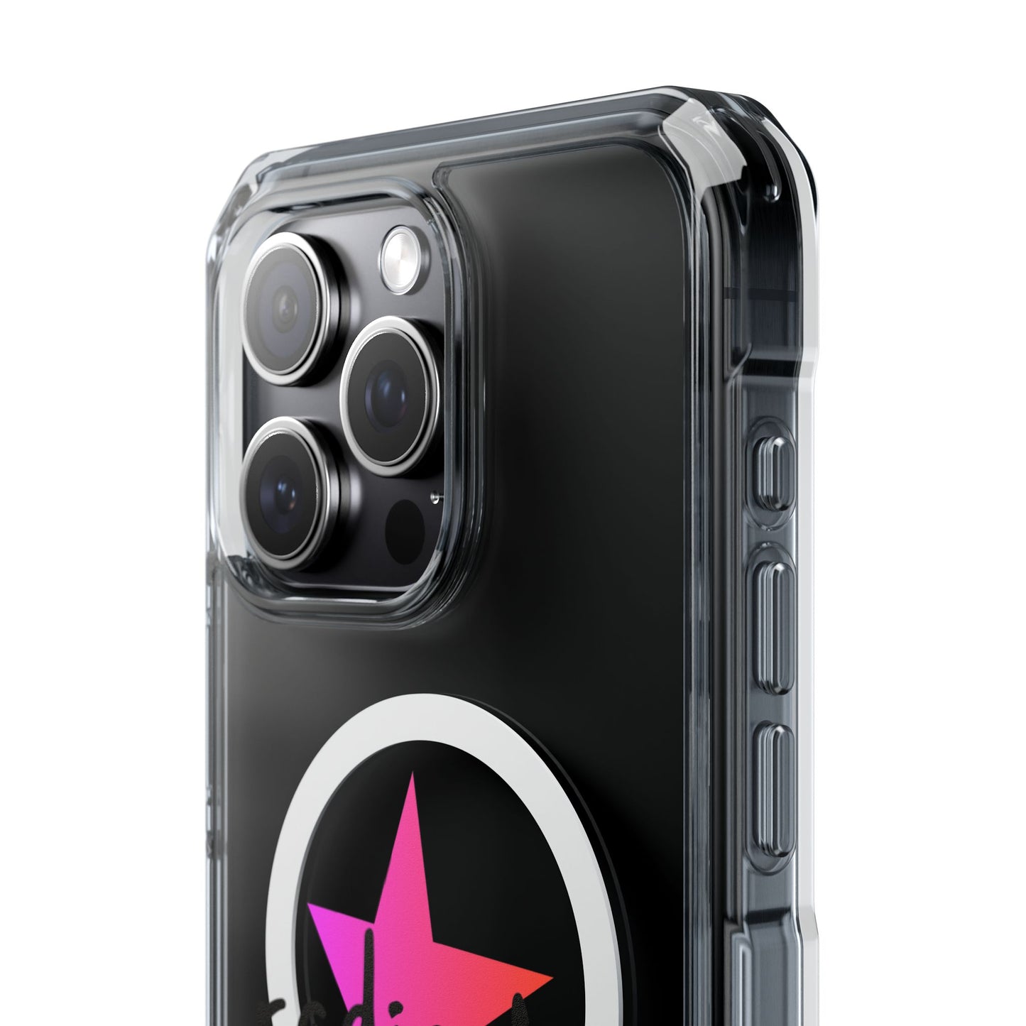 Flame Script Statement Magnetic Clear Impact case