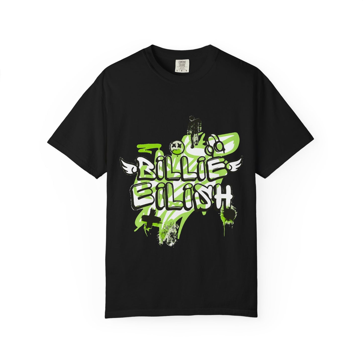 Grunge Angel Graffiti Unisex Dyed T-shirt