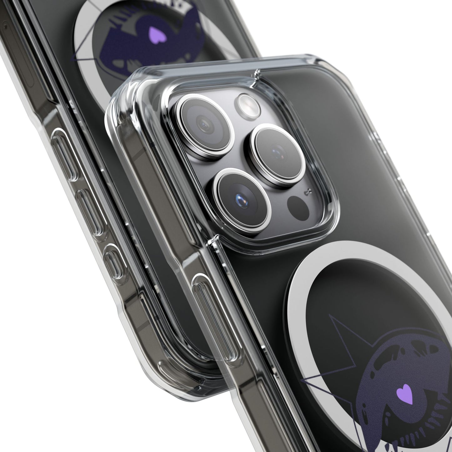 Purple Starry Eye Magnetic Clear Impact Case