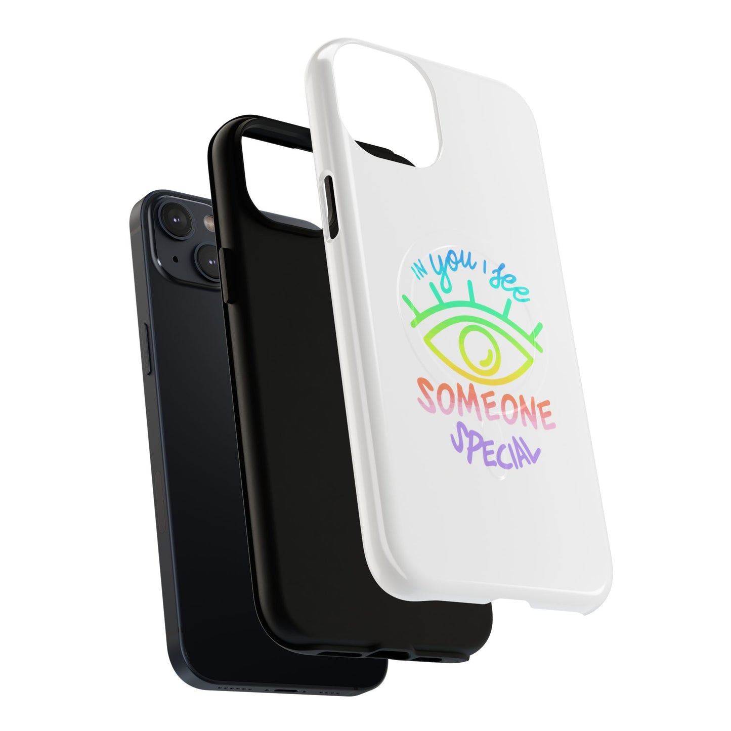 Vibrant Eye and Text Tough Magnetic Case