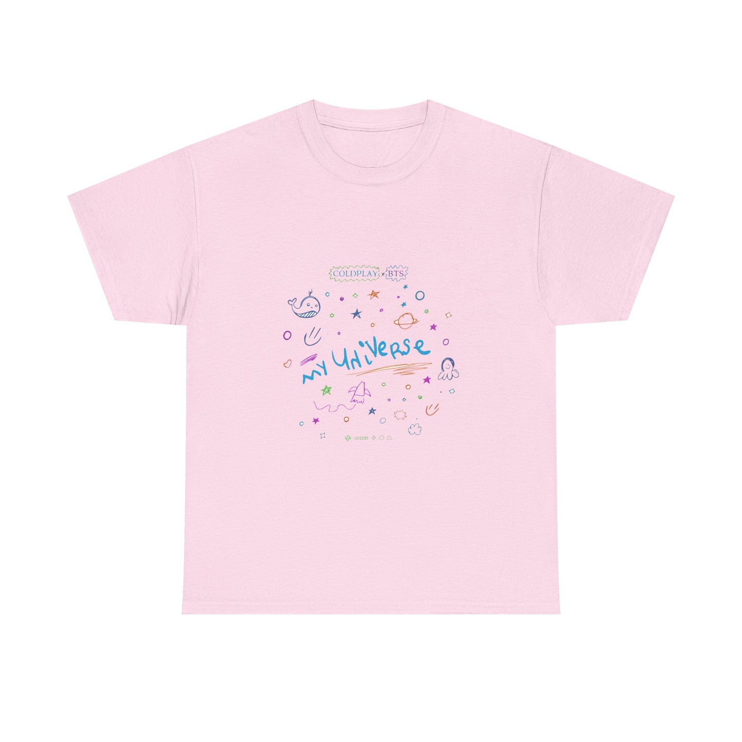 Neon Space Doodles Unisex Cotton Tee