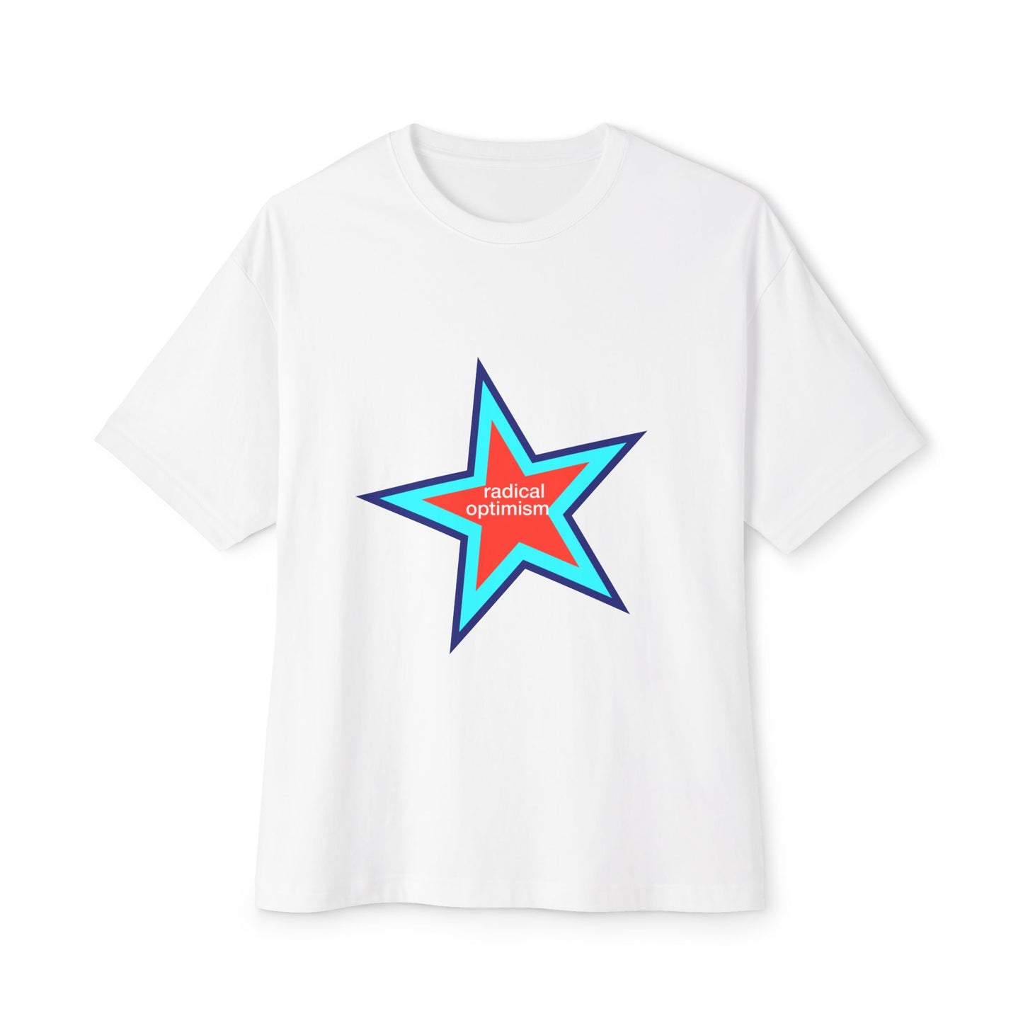 Power of Positivity Star Unisex Oversized Boxy Tee