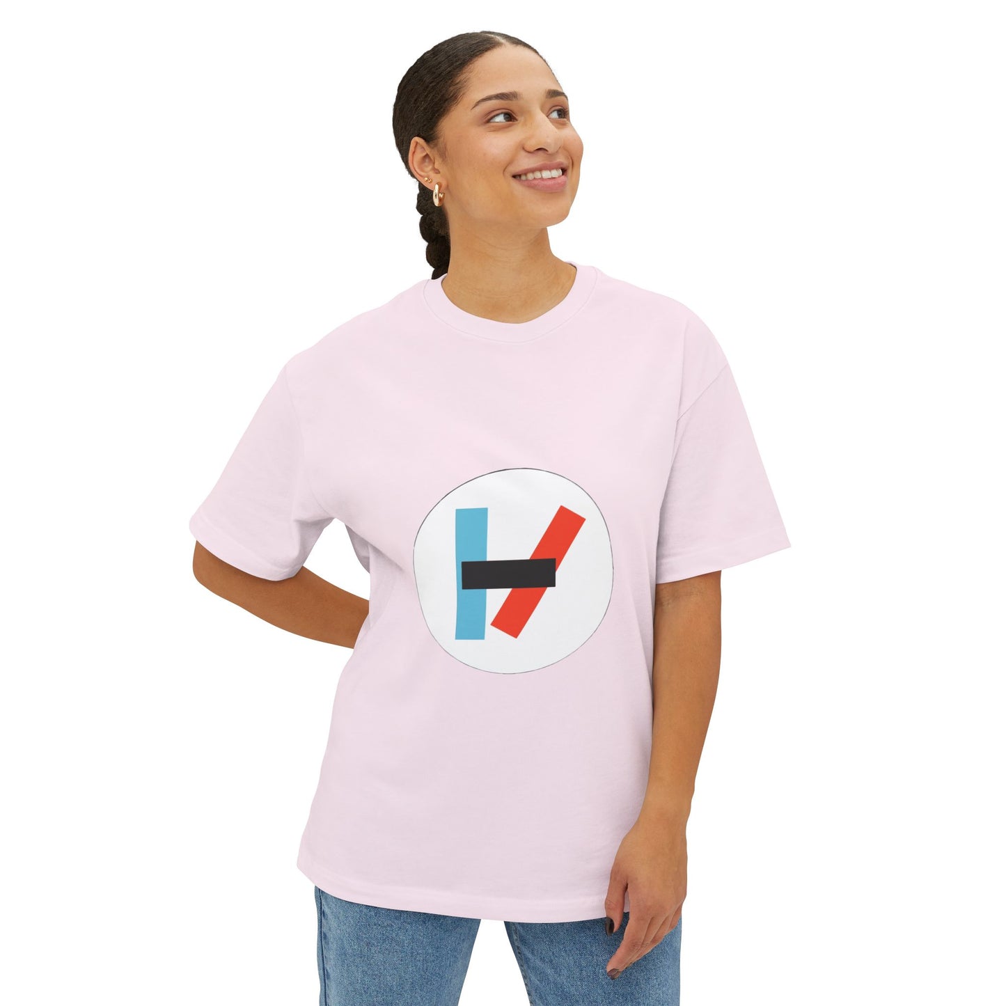 Circle Flame Unisex Oversized Boxy Tee