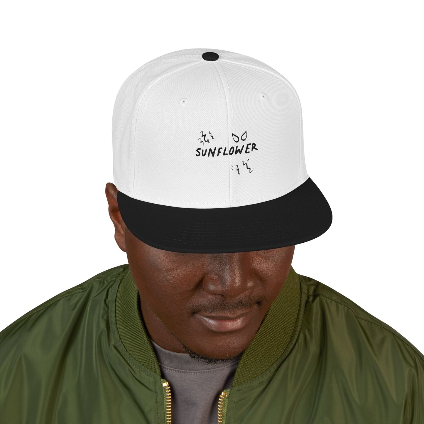 Yellow Barbed Wire Disc Snapback Cap