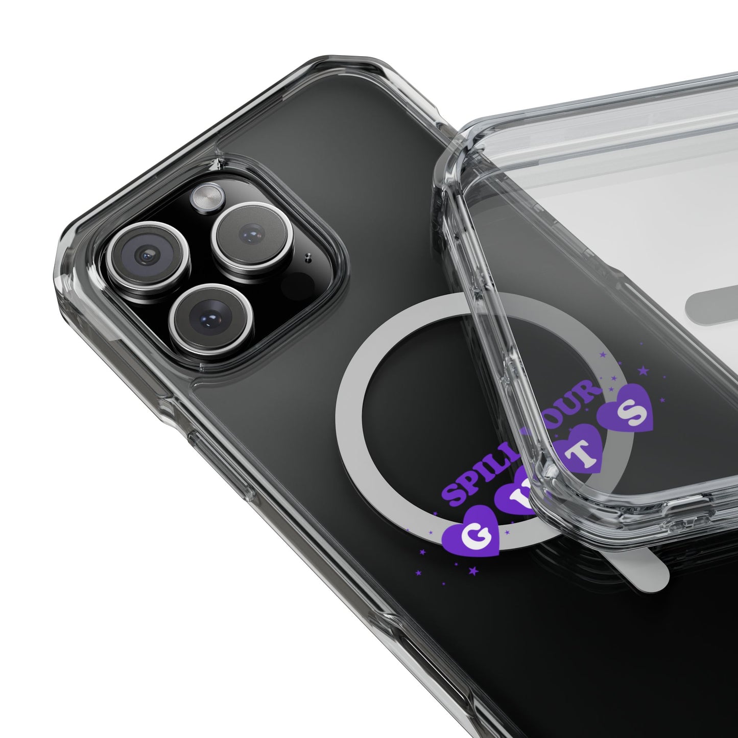 Spill Your Guts Heart Magnetic Clear Impact Case