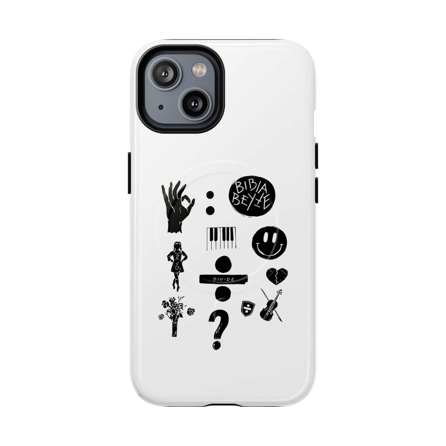 Ocean Wave with Heart Outline Tough Magnetic case