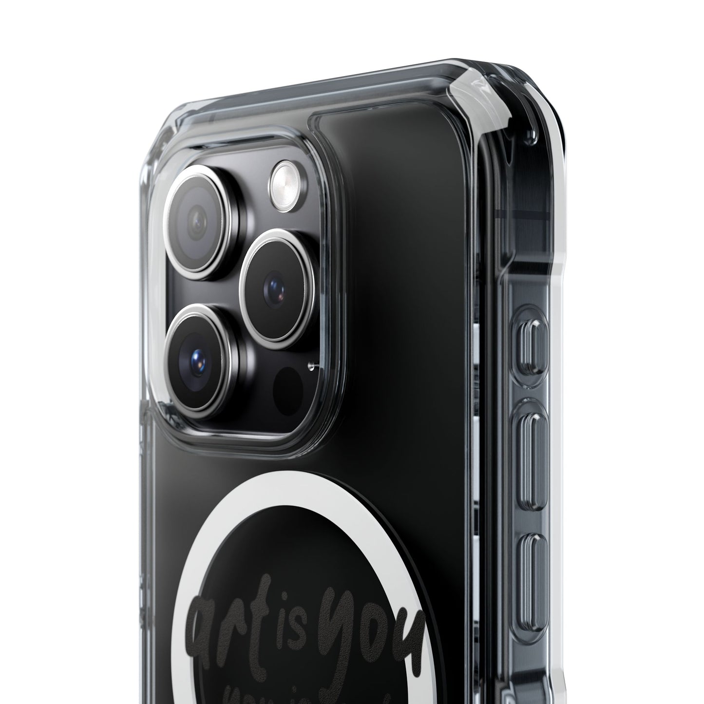 Red Scribble Heart Magnetic Clear Impact case