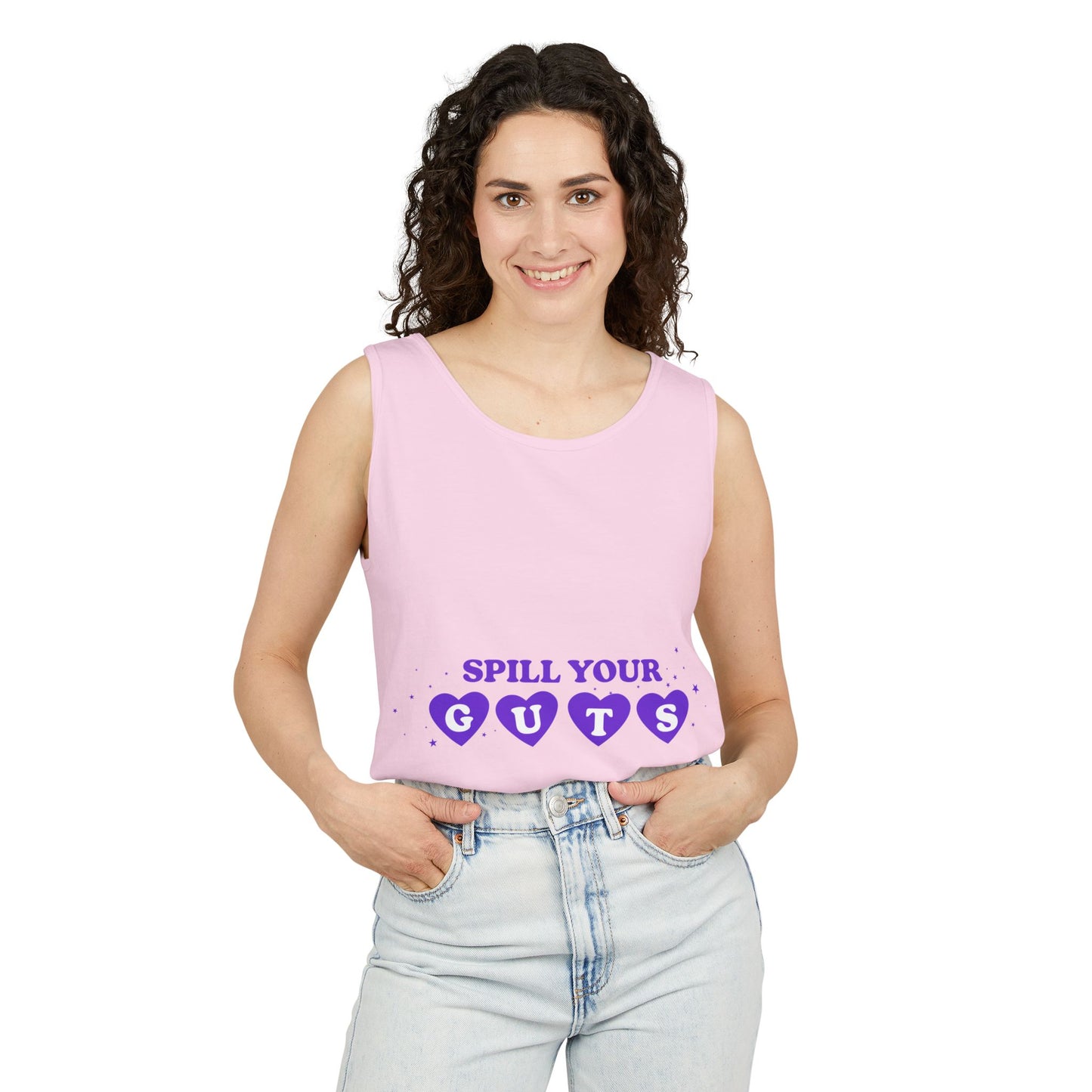 Spill Your Guts Heart-Dyed Tank Top