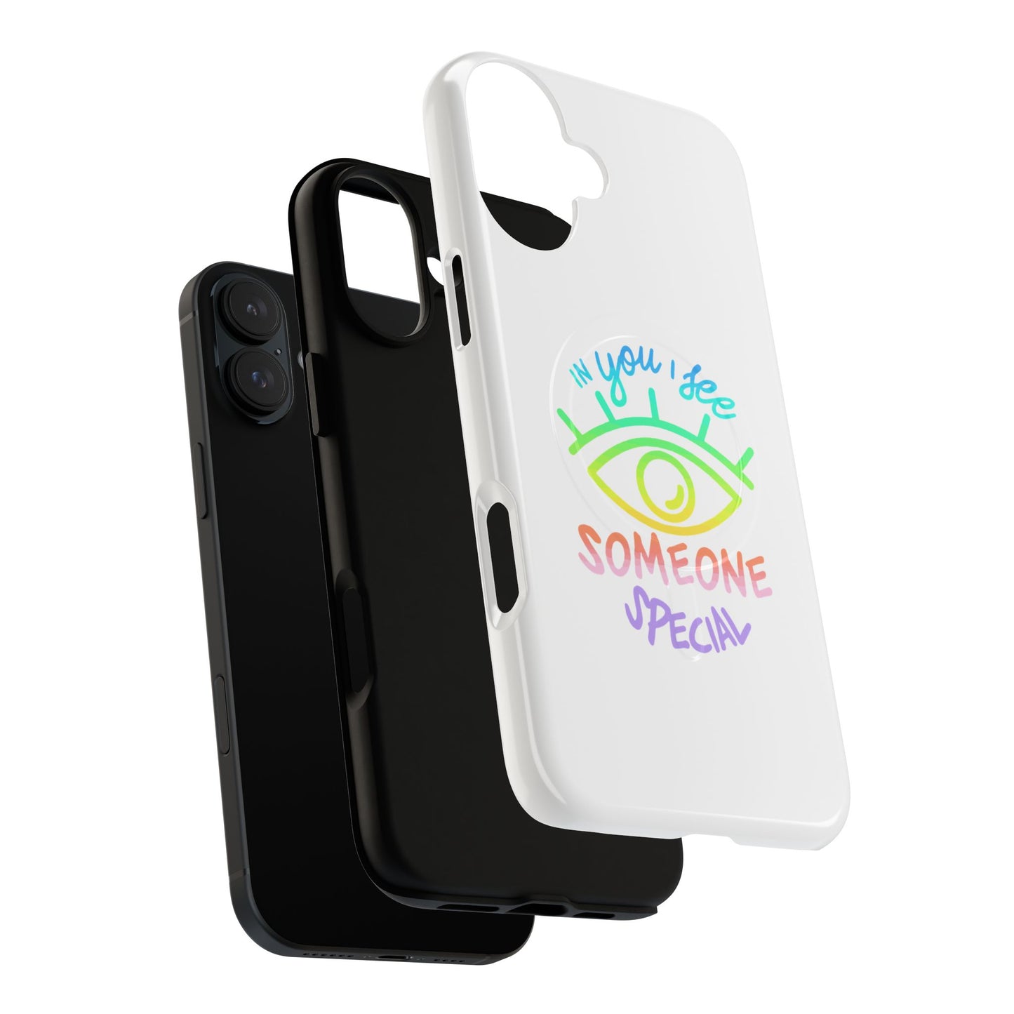 Vibrant Eye and Text Tough Magnetic Case