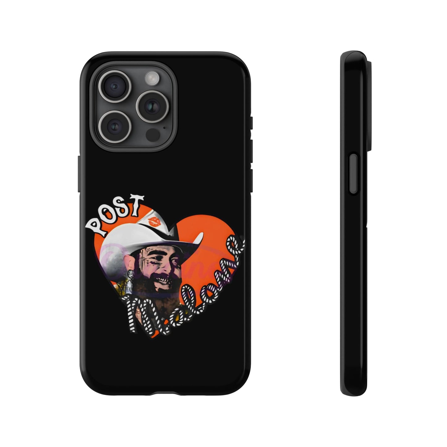 Tough iPhone Case (12–16 Pro Max) – Post Malone Heart Design