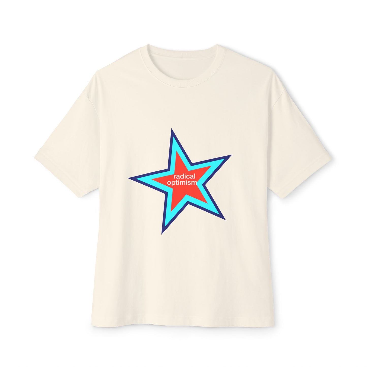 Power of Positivity Star Unisex Oversized Boxy Tee