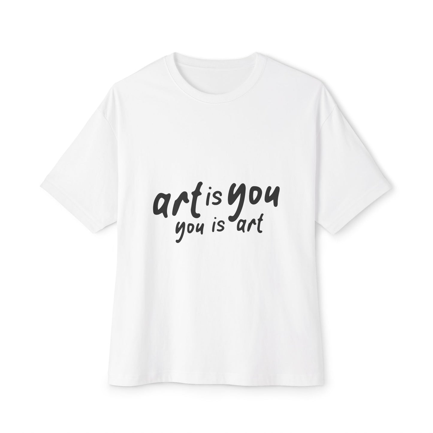 Red Scribble Heart Unisex Oversized Boxy Tee