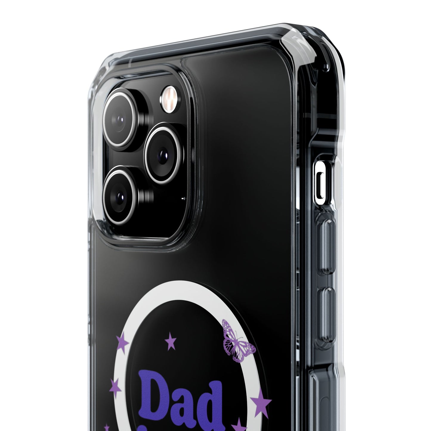 Dad Idea Right! Star & Butterfly Magnetic Clear Impact Case