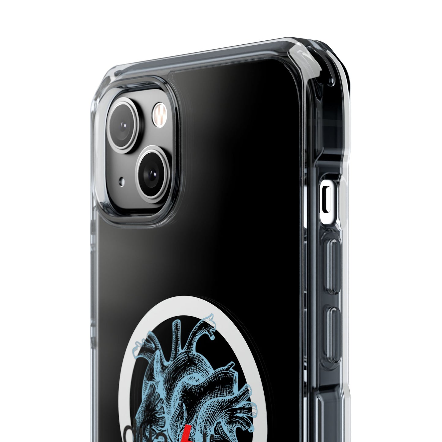 Electro Heart Illustration Magnetic Clear Impact case
