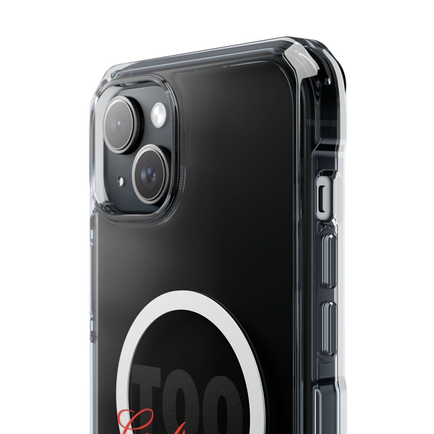 Signature Flame Script Magnetic Clear Impact Case
